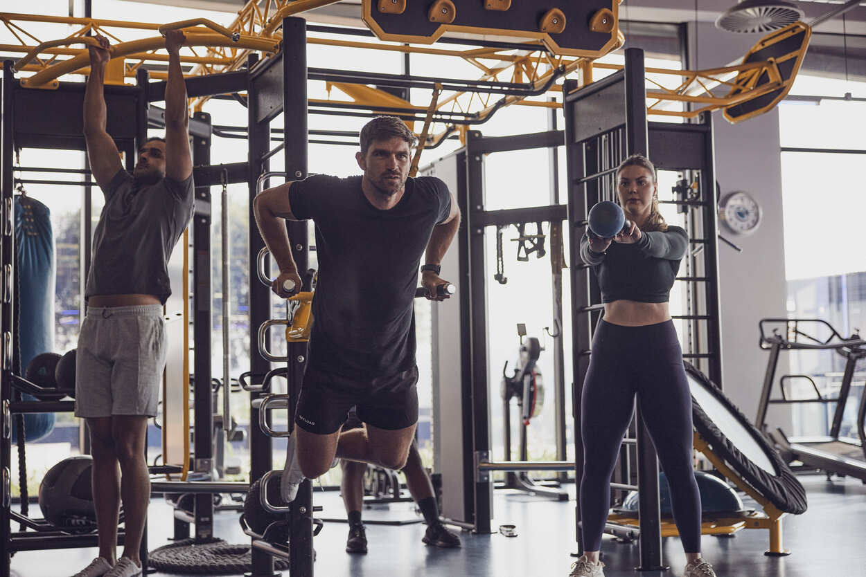 Man training on gym equipment indoors at walmer park